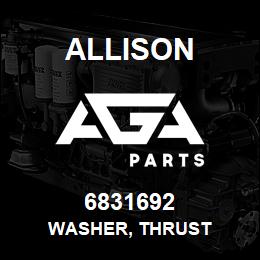 6831692 Allison WASHER, THRUST | AGA Parts