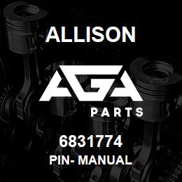 6831774 Allison PIN- MANUAL | AGA Parts