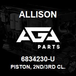 6834230-U Allison PISTON, 2ND/3RD CL. MT-643/653 CENT. SUPP. PISTON | AGA Parts