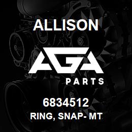 6834512 Allison RING, SNAP- MT | AGA Parts