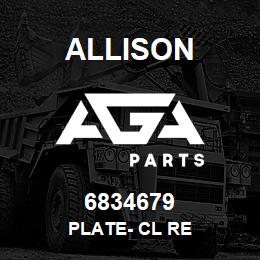 6834679 Allison PLATE- CL RE | AGA Parts