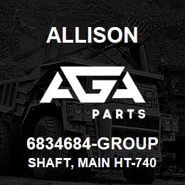 6834684-GROUP Allison SHAFT, MAIN HT-740 | AGA Parts