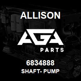 6834888 Allison SHAFT- PUMP | AGA Parts