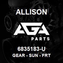 6835183-U Allison GEAR - SUN - FRT | AGA Parts