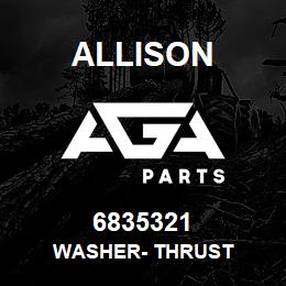 6835321 Allison WASHER- THRUST | AGA Parts