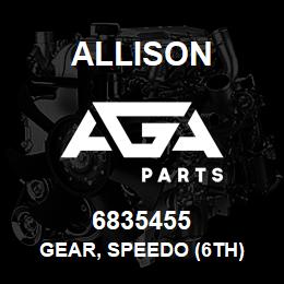 6835455 Allison GEAR, SPEEDO (6TH) | AGA Parts