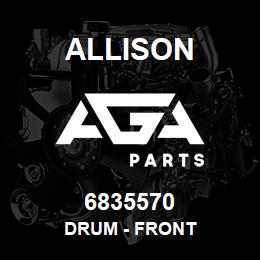 6835570 Allison DRUM - FRONT | AGA Parts