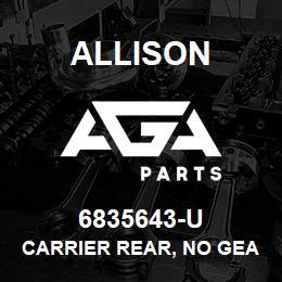 6835643-U Allison CARRIER REAR, NO GEARS THIS IS BODY FOR 6835642 | AGA Parts