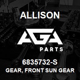 6835732-S Allison GEAR, FRONT SUN GEAR AT (PRIOR TO SN: 3210775437) | AGA Parts