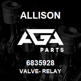 6835928 Allison VALVE- RELAY | AGA Parts