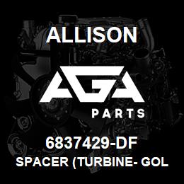 6837429-DF Allison SPACER (TURBINE- GOLD .015)" | AGA Parts