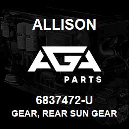 6837472-U Allison GEAR, REAR SUN GEAR - HT-750 | AGA Parts