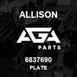 6837690 Allison PLATE | AGA Parts