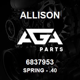 6837953 Allison SPRING - .40 | AGA Parts