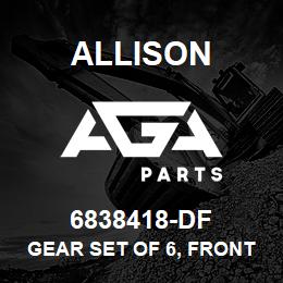 6838418-DF Allison GEAR SET OF 6, FRONT CARRIER | AGA Parts