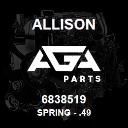 6838519 Allison SPRING - .49 | AGA Parts