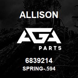 6839214 Allison SPRING-.594 | AGA Parts