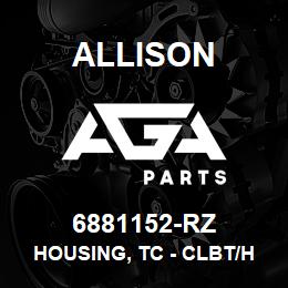 6881152-RZ Allison HOUSING, TC - CLBT/HT W/CHECK VALVE AND SHALLOW SET ANGLE ARMS - 3 HOLES | AGA Parts