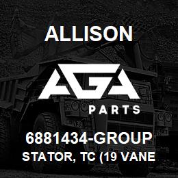 6881434-GROUP Allison STATOR, TC (19 VANE / TC380) MT-643/653 CASTING#-29501490 | AGA Parts