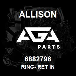 6882796 Allison RING- RET IN | AGA Parts