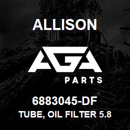 6883045-DF Allison TUBE, OIL FILTER 5.8" LONG MT-643/653 SHALLOW PAN | AGA Parts