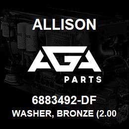 6883492-DF Allison WASHER, BRONZE (2.007 ID)" | AGA Parts