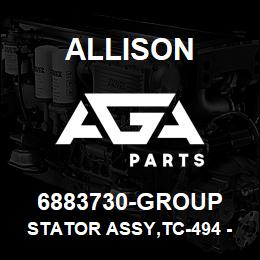 6883730-GROUP Allison STATOR ASSY,TC-494 - MT644/654 CASTING # 6883601 | AGA Parts