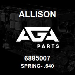 6885007 Allison SPRING- .640 | AGA Parts