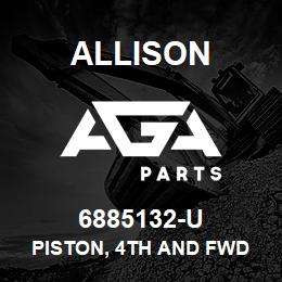 6885132-U Allison PISTON, 4TH AND FWD CLUTCH(1.137-1.147") HT-700 MACHINED INNER WALL | AGA Parts