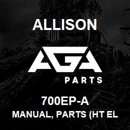 700EP-A Allison MANUAL, PARTS (HT ELECTRONIC) | AGA Parts