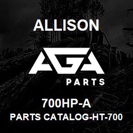 700HP-A Allison PARTS CATALOG-HT-700 HYDRAULIC | AGA Parts