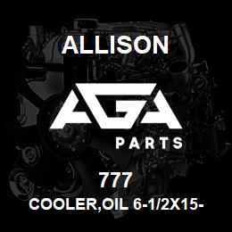 777 Allison COOLER,OIL 6-1/2x15-1/2 x 3/4 | AGA Parts