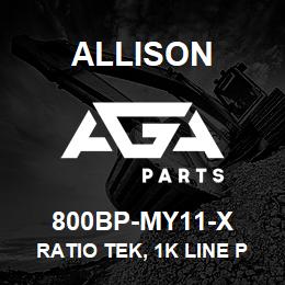 800BP-MY11-X Allison RATIO TEK, 1K LINE PRESSURE BOOST KIT, 800-1200HP (2011-2015) | AGA Parts