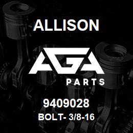 9409028 Allison BOLT- 3/8-16 | AGA Parts