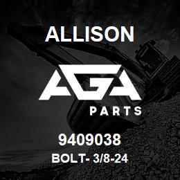 9409038 Allison BOLT- 3/8-24 | AGA Parts