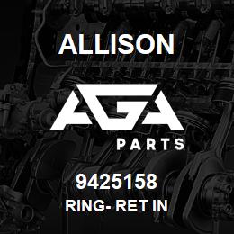 9425158 Allison RING- RET IN | AGA Parts