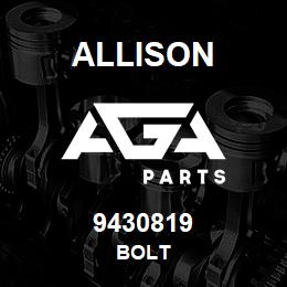 9430819 Allison BOLT | AGA Parts