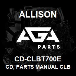 CD-CLBT700E Allison CD, PARTS MANUAL CLBT-700 ELE | AGA Parts