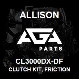 CL3000DX-DF Allison CLUTCH KIT, FRICTION AND STEELS - MD/B400 LATE STARTING W/SN:6510262117 | AGA Parts