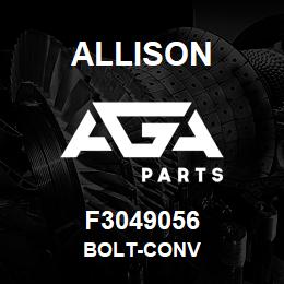 F3049056 Allison BOLT-CONV | AGA Parts