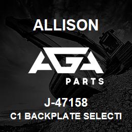 J-47158 Allison C1 BACKPLATE SELECTION KIT (1K/2K) | AGA Parts