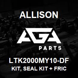 LTK2000MY10-DF Allison KIT, SEAL KIT + FRICTIONS AND STEELS - 1K/2K MY2010 AND UP | AGA Parts