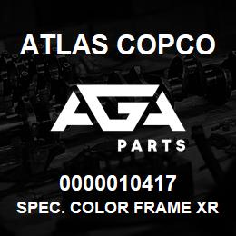 0000010417 Atlas Copco SPEC. COLOR FRAME XRXS-XRVS | AGA Parts