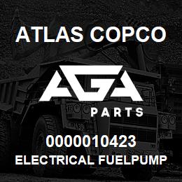 0000010423 Atlas Copco ELECTRICAL FUELPUMP XRXS-XRVS | AGA Parts
