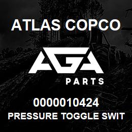 0000010424 Atlas Copco PRESSURE TOGGLE SWITCH XRXS-XR | AGA Parts