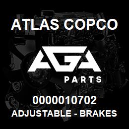 0000010702 Atlas Copco ADJUSTABLE - BRAKES | AGA Parts