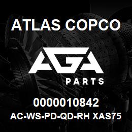 0000010842 Atlas Copco AC-WS-PD-QD-RH XAS756 | AGA Parts