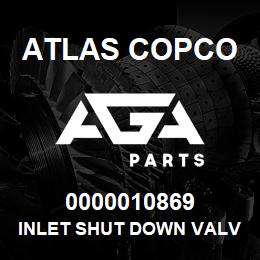 0000010869 Atlas Copco INLET SHUT DOWN VALVE | AGA Parts