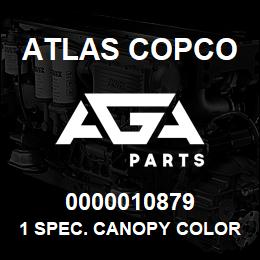 0000010879 Atlas Copco 1 SPEC. CANOPY COLOR XAHS236 | AGA Parts
