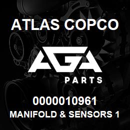 0000010961 Atlas Copco MANIFOLD & SENSORS 1050-1300 | AGA Parts